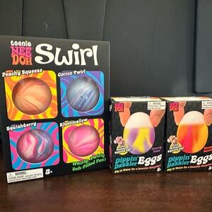 Teenie Nee Doh Swirl & Dippin' Eggs lot!